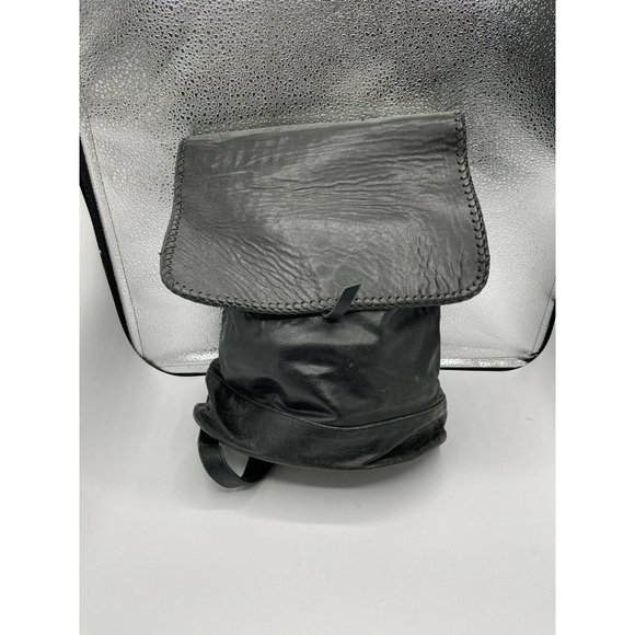 Sensea Leather Backpack Purse Black main image 5